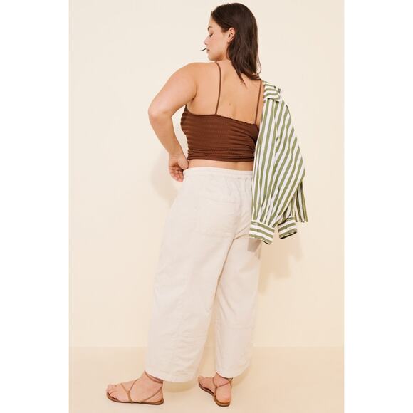 PILCRO BY ANTHROPOLOGIE Women's The Izzie Relaxed Pull-On Barrel Pants Size 1X - Picture 2 of 13